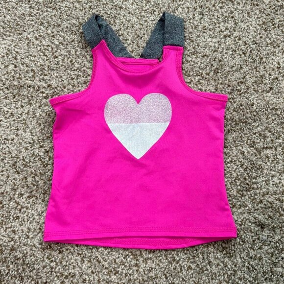 Body Glove 3-piece PinkGrey with Hearts Atheleisure Set 2T - Picture 2 of 6